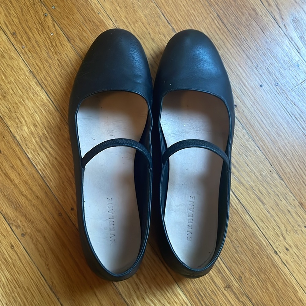 Everlane Mary Jane Flats in Black